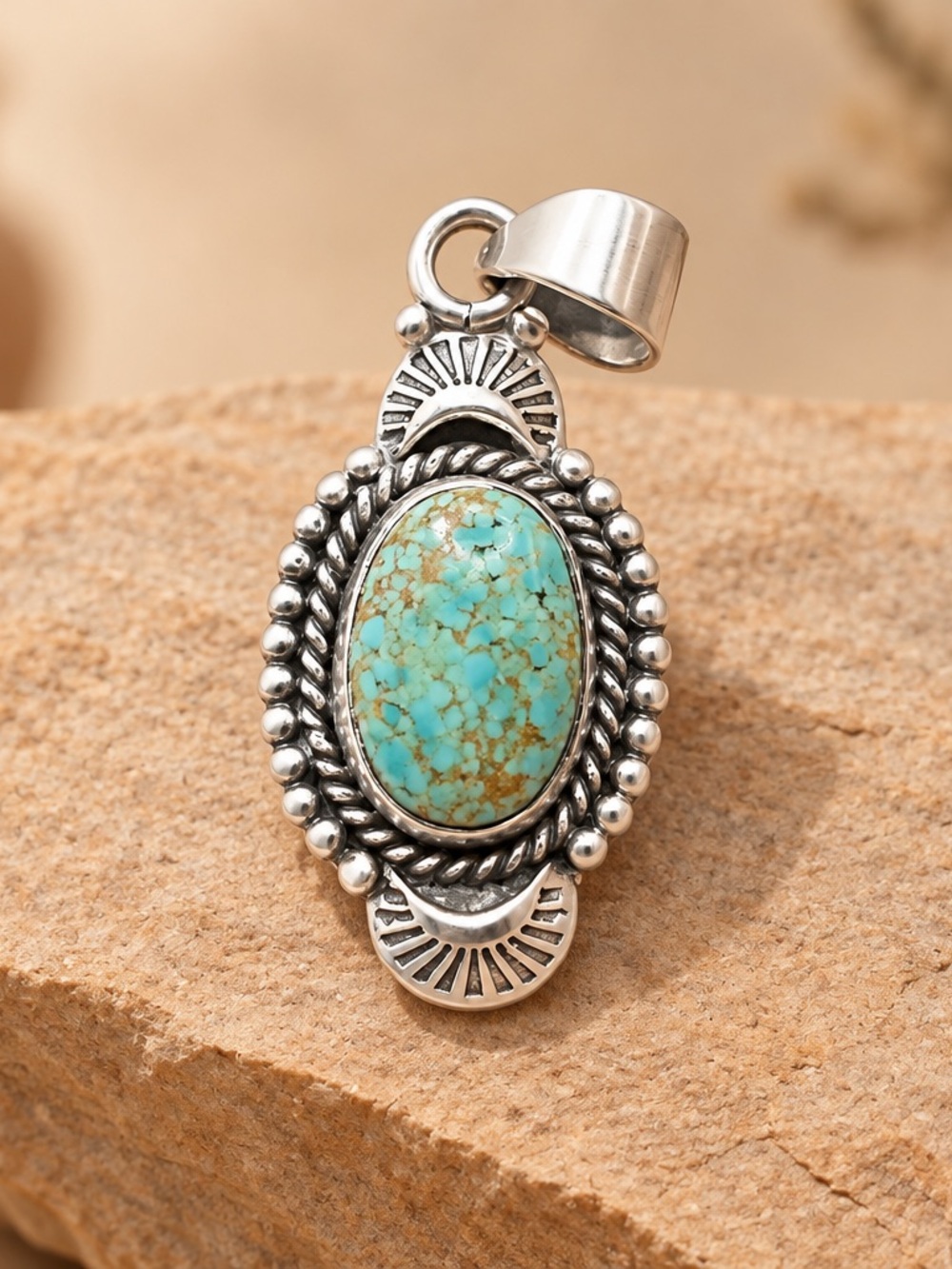 Turquoise Sterling Silver Pendant